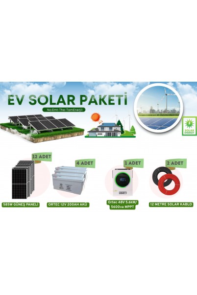 5.6Kw Tam Enerji Çözümü Güneş Enerji Seti 5.6Kw Tam Enerji Çözümü Güneş Enerji Seti